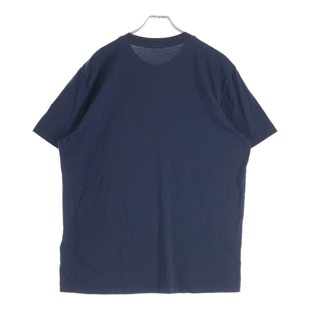 MONCLER(モンクレール) Holiday on the beach 1952 フロント刺繍 クルーネック半袖Tシャツ カットソー ネイビー L10918C0005389B8U
