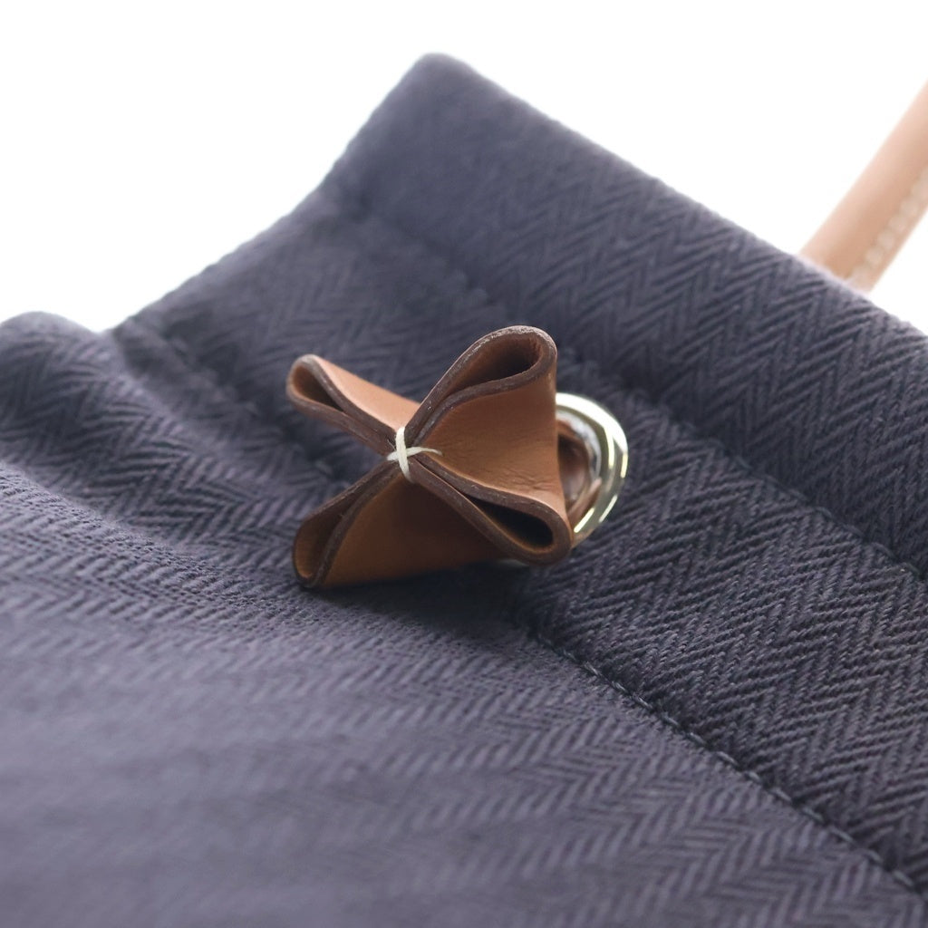 HERMES(エルメス) ALINE MM アリーヌ キャンバスショルダーバッグ ネイビー -