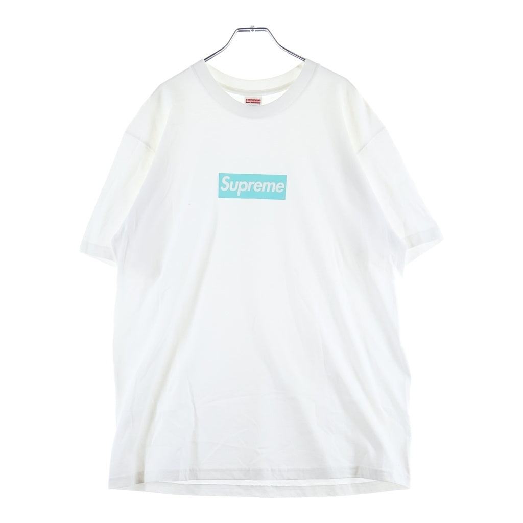 SUPREME(シュプリーム) 21AW ×TIFFANY BOX LOGO TEE ティファニー ボックスロゴ クルーネック半袖Tシャツ カットソー ホワイト -
