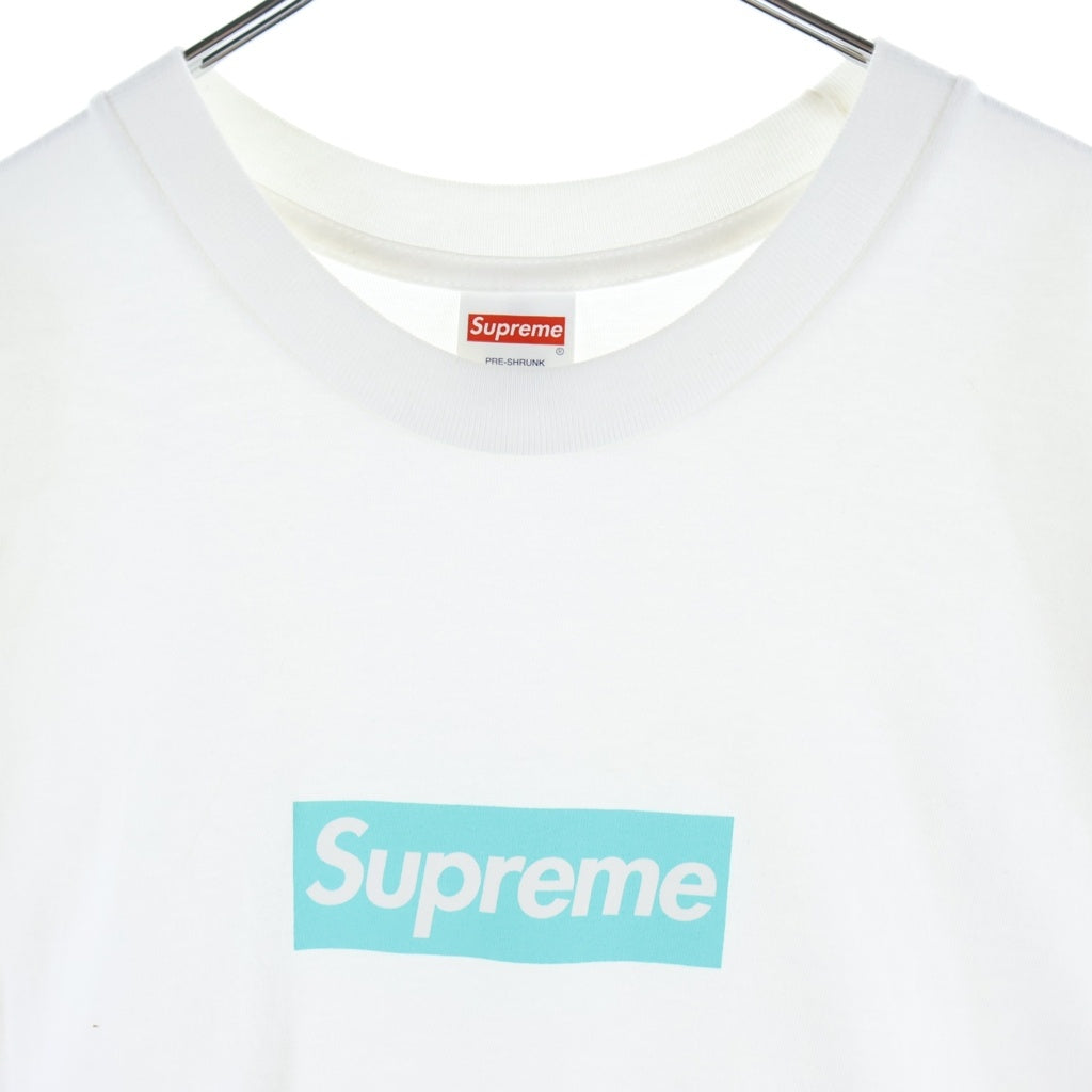 SUPREME(シュプリーム) 21AW ×TIFFANY BOX LOGO TEE ティファニー ボックスロゴ クルーネック半袖Tシャツ カットソー ホワイト -