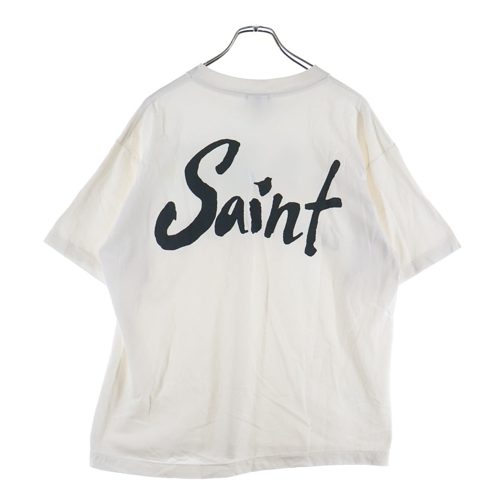 SAINT MICHAEL(セントマイケル) 25SS SUPER DIRTY SS TEE スーパーダーティー プリント半袖Tシャツ カットソー ホワイト SM-HR8-0000-025