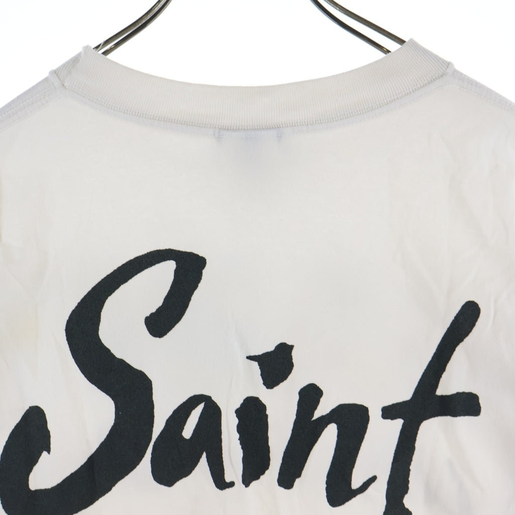 SAINT MICHAEL(セントマイケル) 25SS SUPER DIRTY SS TEE スーパーダーティー プリント半袖Tシャツ カットソー ホワイト SM-HR8-0000-025