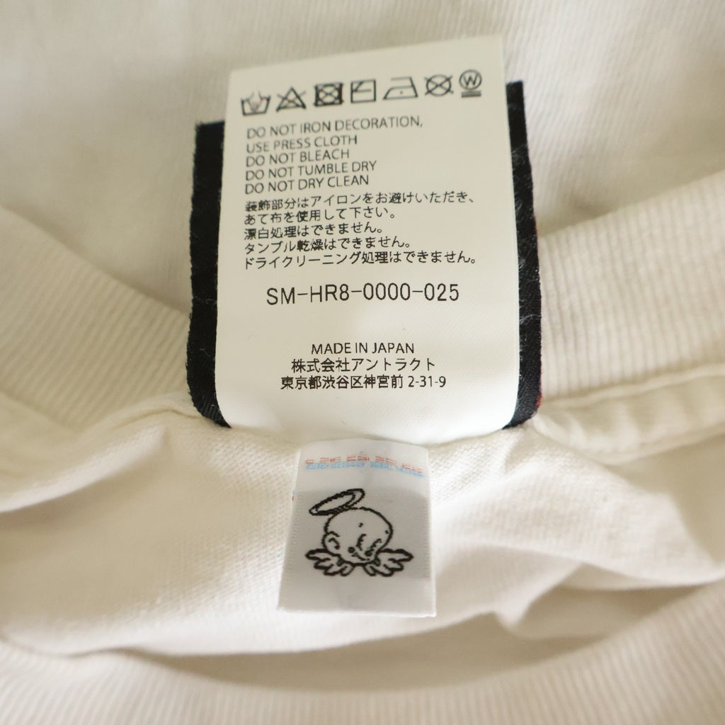 SAINT MICHAEL(セントマイケル) 25SS SUPER DIRTY SS TEE スーパーダーティー プリント半袖Tシャツ カットソー ホワイト SM-HR8-0000-025
