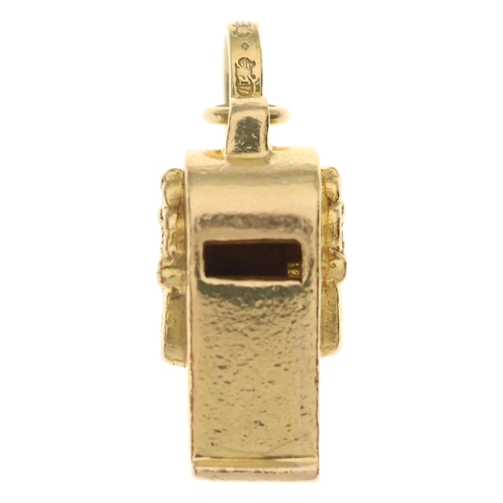 CHROME HEARTS(クロムハーツ) 22K WHISTLE TNY DAGGER タイニーホイッスルチャーム ゴールドネックレストップ ゴールド