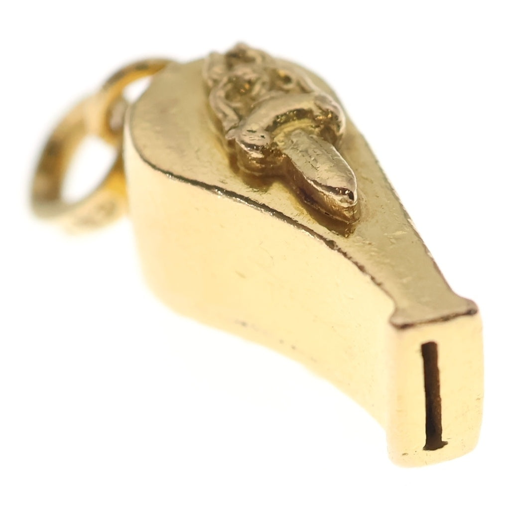 CHROME HEARTS(クロムハーツ) 22K WHISTLE TNY DAGGER タイニーホイッスルチャーム ゴールドネックレストップ ゴールド