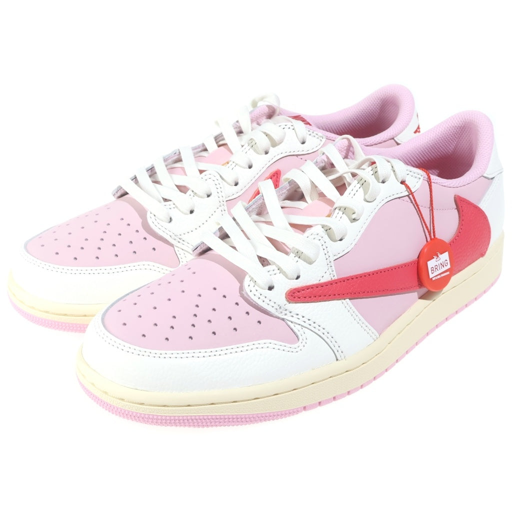 NIKE(ナイキ) ×Travis Scott Air Jordan 1 Retro Low Sail Tropical Pink エアジョーダン1 レトロ OG セイル トロピカルピンク ローカットスニーカー US10/28cm IQ7604-101