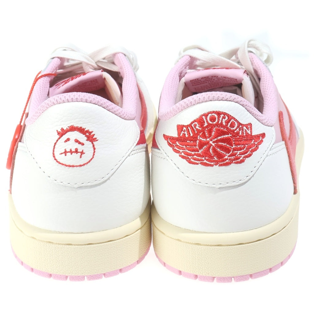 NIKE(ナイキ) ×Travis Scott Air Jordan 1 Retro Low Sail Tropical Pink エアジョーダン1 レトロ OG セイル トロピカルピンク ローカットスニーカー US10/28cm IQ7604-101