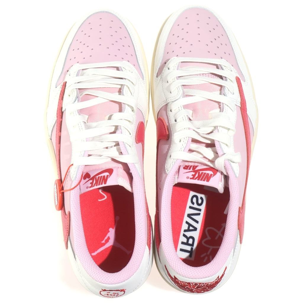 NIKE(ナイキ) ×Travis Scott Air Jordan 1 Retro Low Sail Tropical Pink エアジョーダン1 レトロ OG セイル トロピカルピンク ローカットスニーカー US10/28cm IQ7604-101