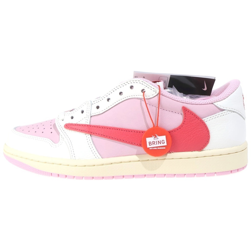 NIKE(ナイキ) ×Travis Scott Air Jordan 1 Retro Low Sail Tropical Pink エアジョーダン1 レトロ OG セイル トロピカルピンク ローカットスニーカー US8.5/26.5cm IQ7604-101