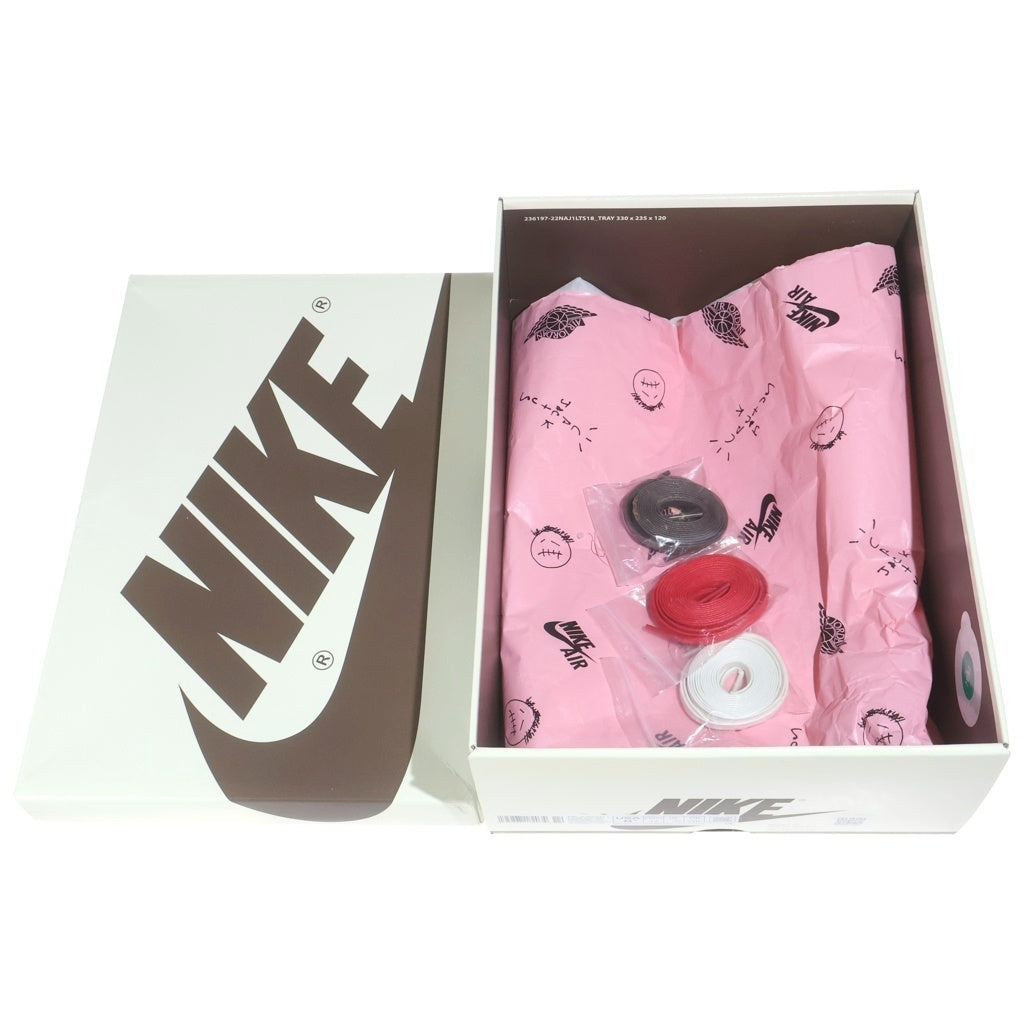 NIKE(ナイキ) ×TRAVIS SCOTT AIR JORDAN1 LOW OG SP REVERSE MOCHA トラヴィススコット エアジョーダン1 リバースモカ ローカットスニーカー US8.5/26.5cm DM7866-162