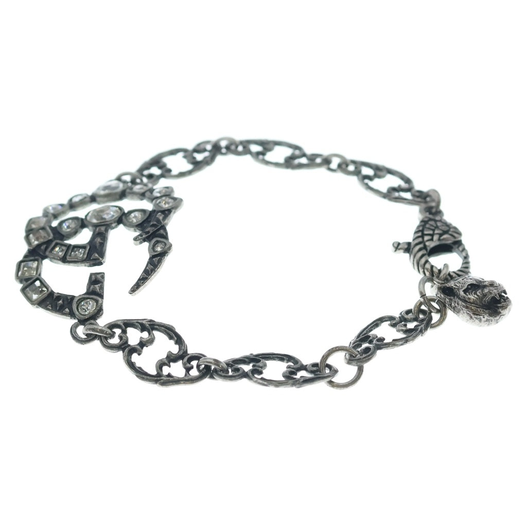 GUCCI(グッチ) マーモントロゴ GG キャットブレスレット シルバー 530532 J1D50 レディース