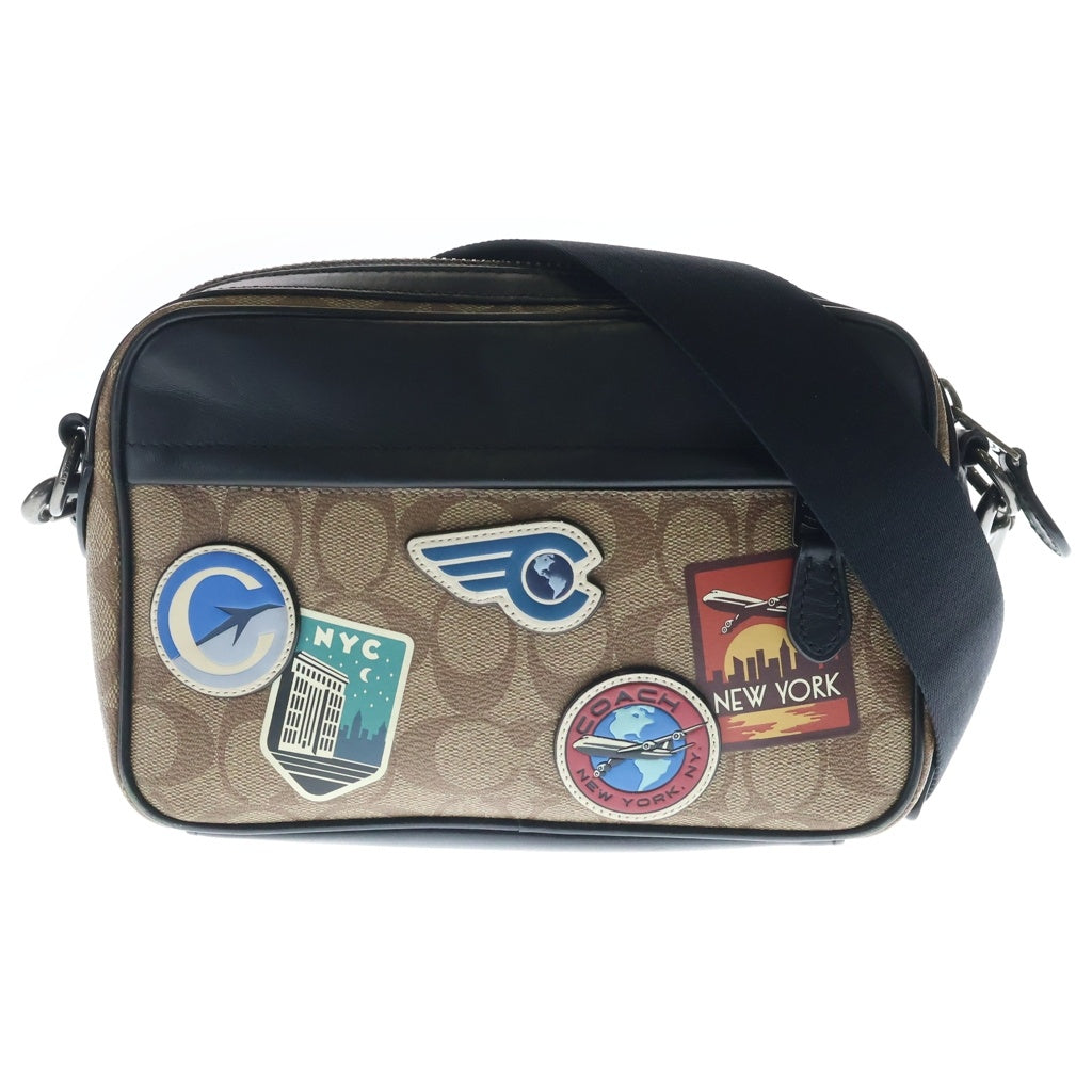 COACH(コーチ) グラハム カメラバッグ レザー ショルダーバッグ ブラウン/ブラック 72947 レディース
