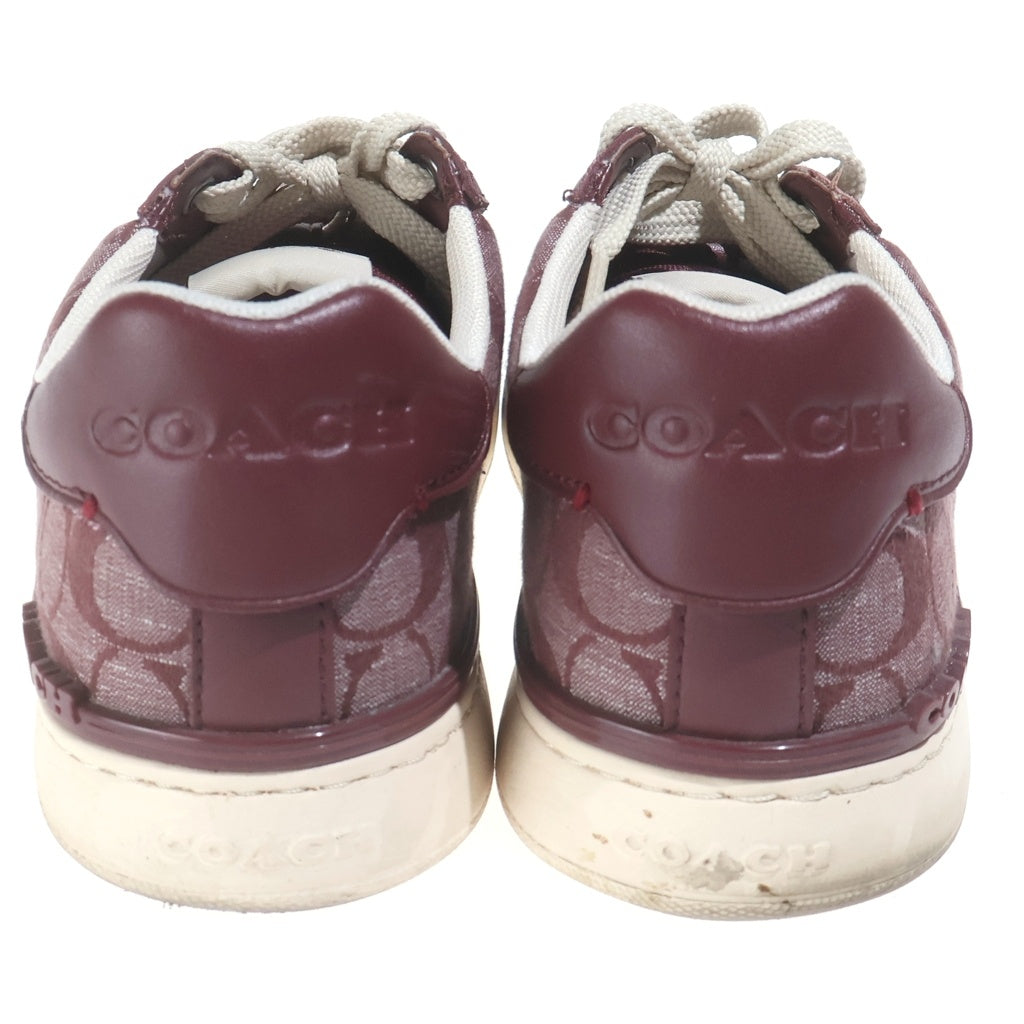 COACH(コーチ) ロゴプリント ローカットスニーカー レッド CH087