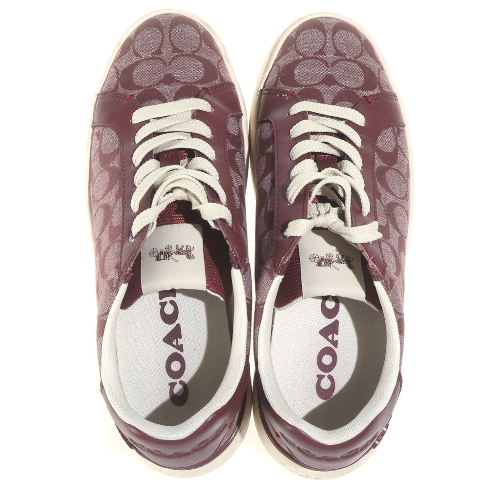 COACH(コーチ) ロゴプリント ローカットスニーカー レッド CH087