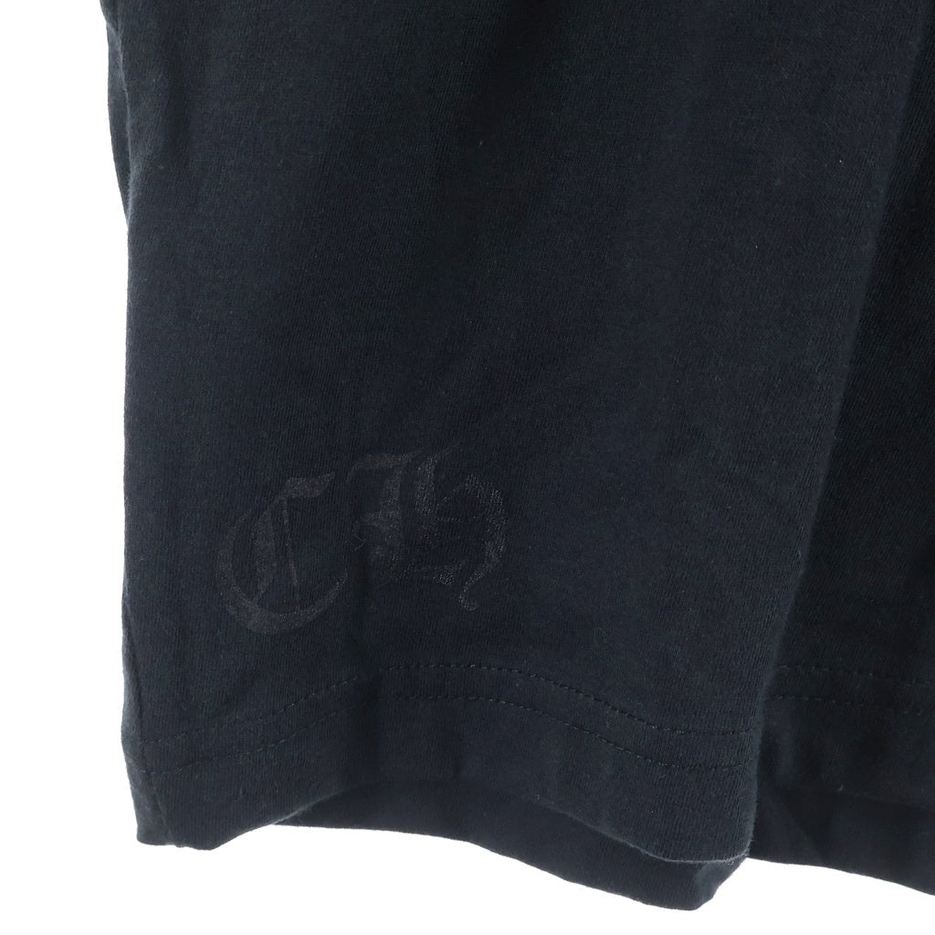 CHROME HEARTS(クロムハーツ) CH S/S NECK LOGO ネックロゴプリント 半袖Tシャツ ブラック