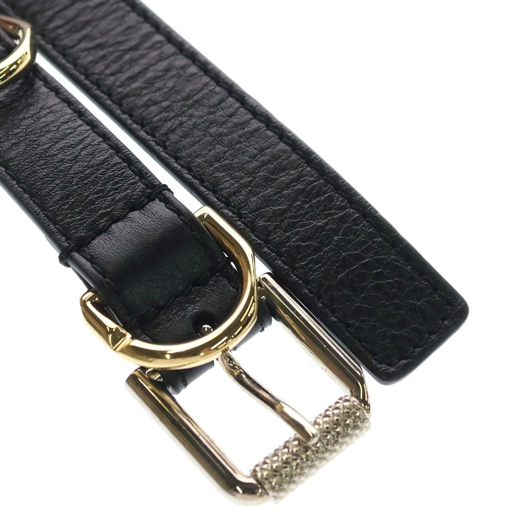 GIVENCHY(ジバンシィ) VOYOU BELT レザー ヴォワイユー ベルト レディース ブラック -