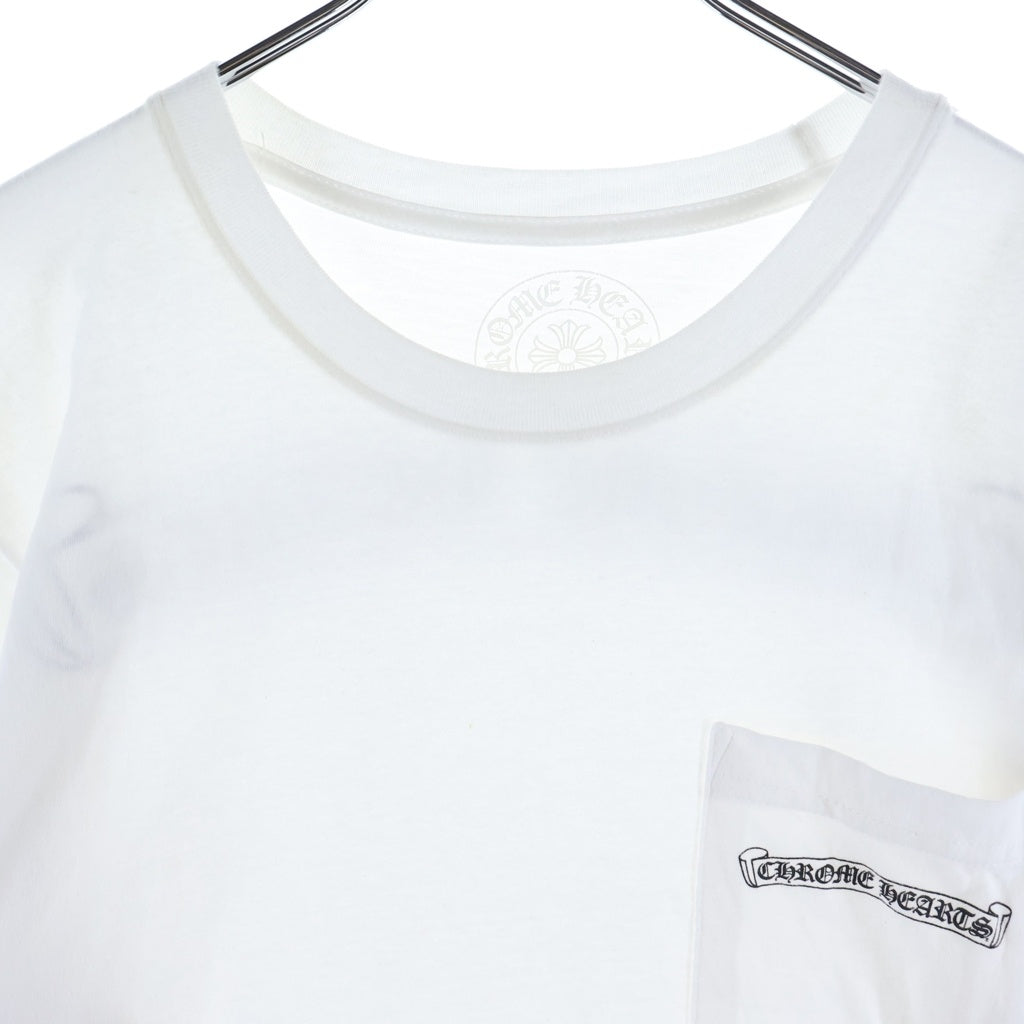 CHROME HEARTS(クロムハーツ) MLTCOL CEM CRS TEE マルチセメタリークロスプリント クルーネック半袖Tシャツ ショートスリーブカットソー ホワイト -