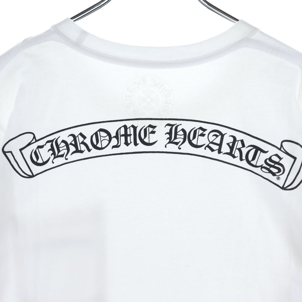 CHROME HEARTS(クロムハーツ) MLTCOL CEM CRS TEE マルチセメタリークロスプリント クルーネック半袖Tシャツ ショートスリーブカットソー ホワイト -