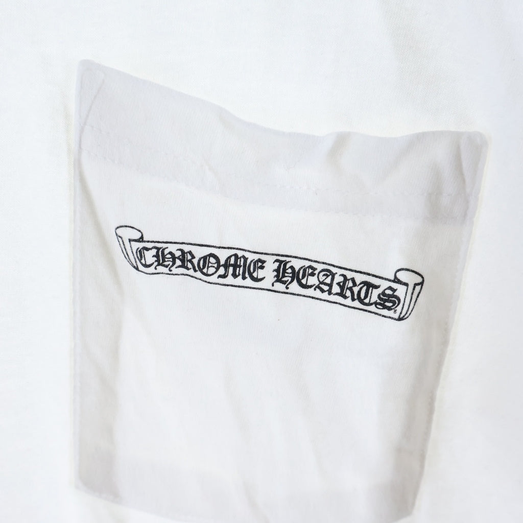 CHROME HEARTS(クロムハーツ) MLTCOL CEM CRS TEE マルチセメタリークロスプリント クルーネック半袖Tシャツ ショートスリーブカットソー ホワイト -