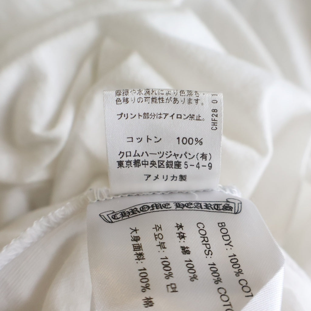 CHROME HEARTS(クロムハーツ) MLTCOL CEM CRS TEE マルチセメタリークロスプリント クルーネック半袖Tシャツ ショートスリーブカットソー ホワイト -
