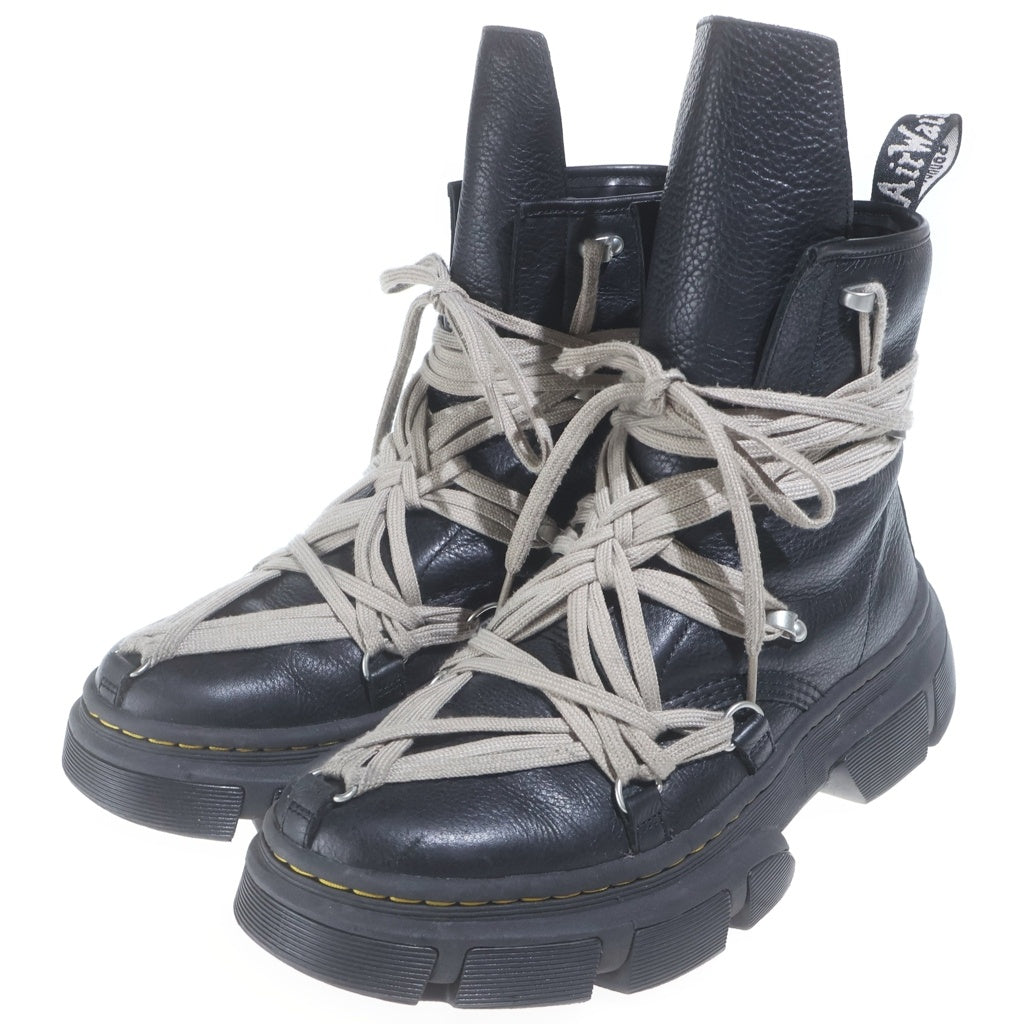Rick Owens(リックオウエンス) ×Dr.Martens 1460 DMXL Mega Lace Boot×ドクターマーチン メガレース サイドジップ ハイカットブーツ ブラック 31752001