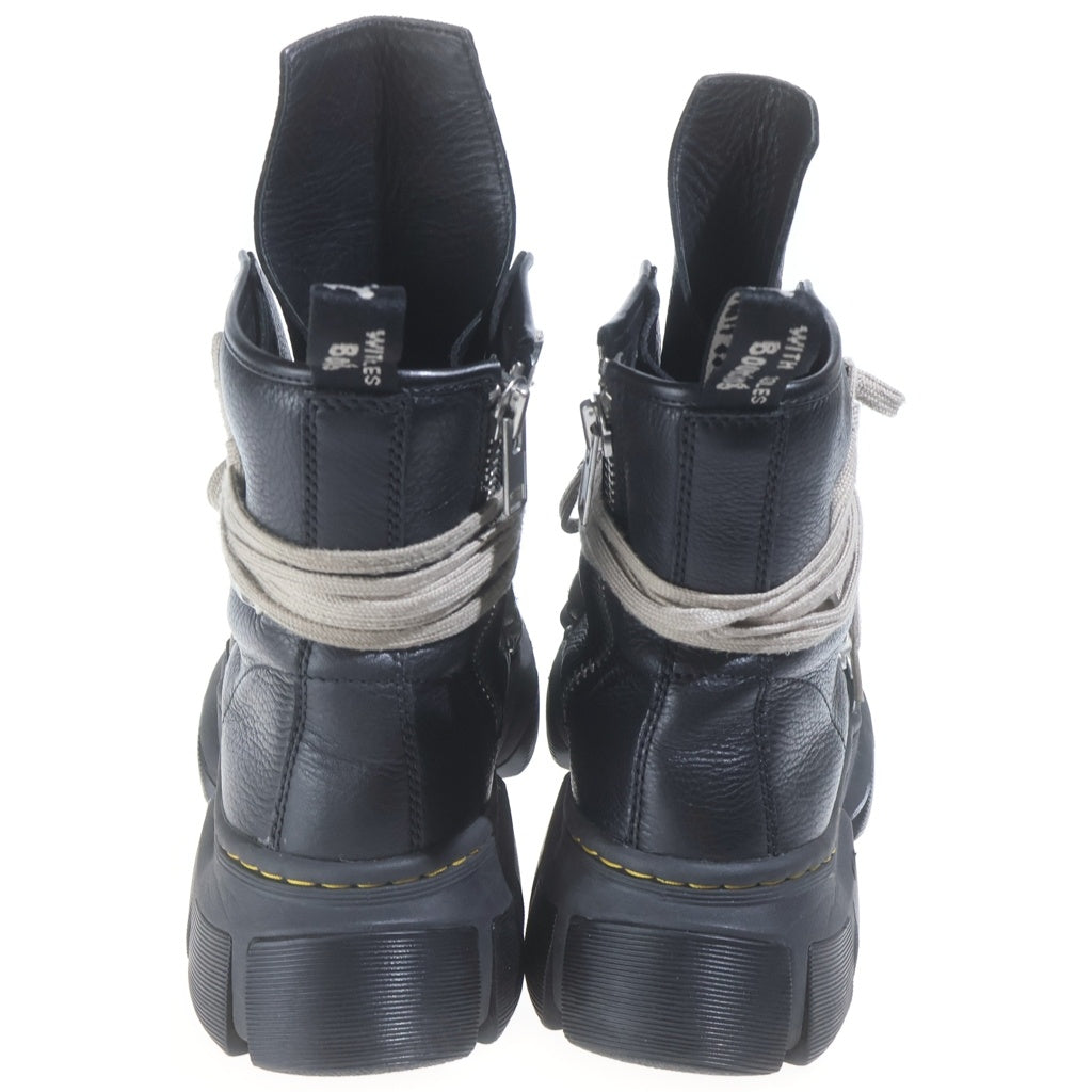 Rick Owens(リックオウエンス) ×Dr.Martens 1460 DMXL Mega Lace Boot×ドクターマーチン メガレース サイドジップ ハイカットブーツ ブラック 31752001