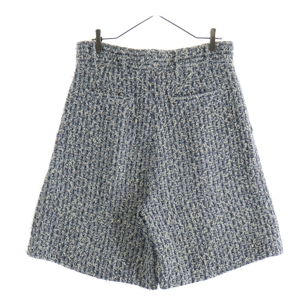 AMIRI(アミリ) Boucle Tweed Skater Short ツイードショーツ ハーフパンツ ブルー/ホワイト -