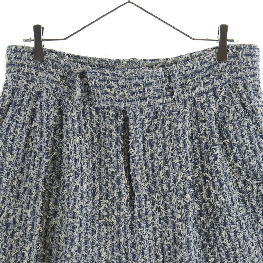 AMIRI(アミリ) Boucle Tweed Skater Short ツイードショーツ ハーフパンツ ブルー/ホワイト -