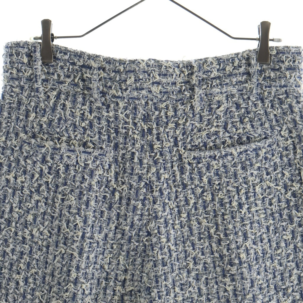 AMIRI(アミリ) Boucle Tweed Skater Short ツイードショーツ ハーフパンツ ブルー/ホワイト -