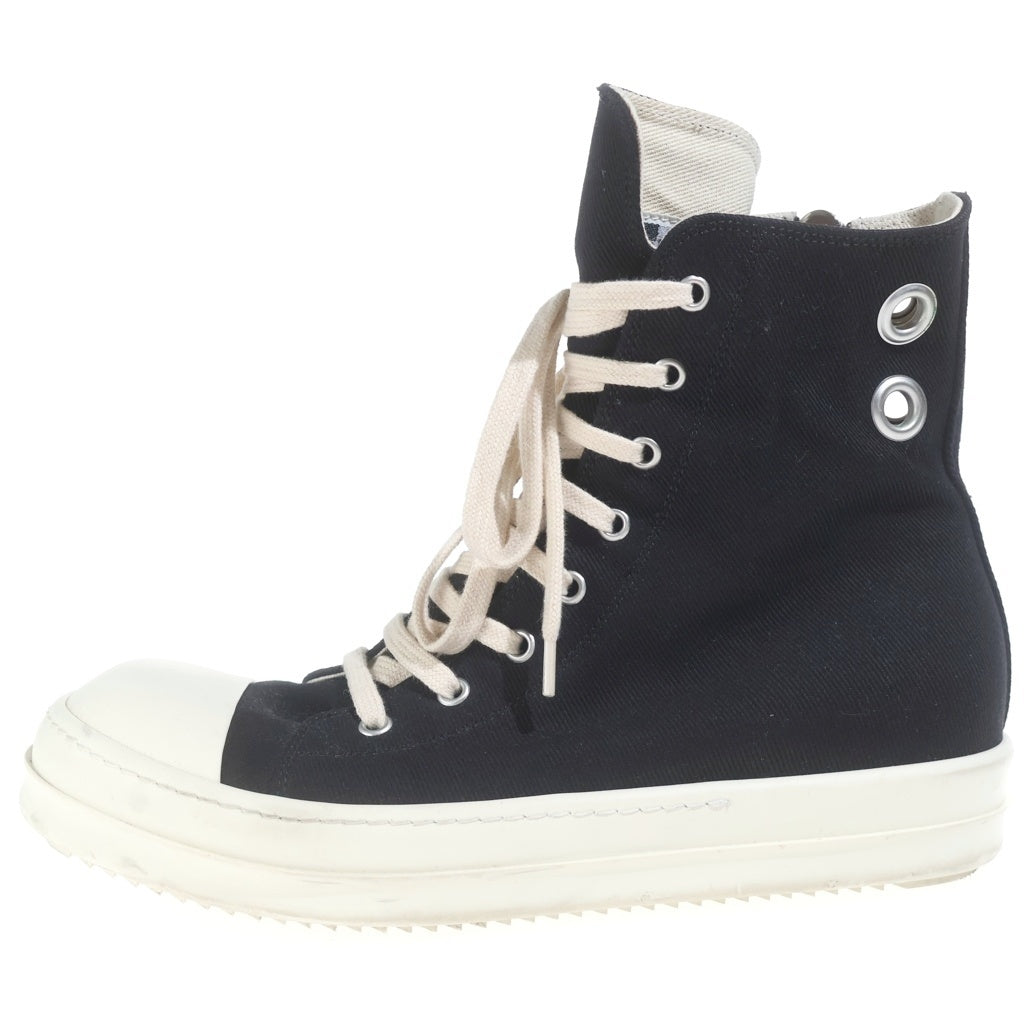 DRKSHDW(ダークシャドウ) 24AW スニーカーズ サイドジップキャンバスハイカットスニーカー DU02D2800 DOES1 ブラック