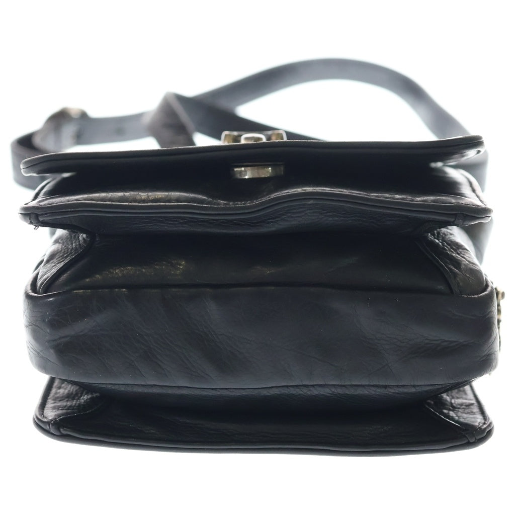 CHROME HEARTS(クロムハーツ) MILO ラージダガー メールショルダーバッグ レザーバッグ ブラック -