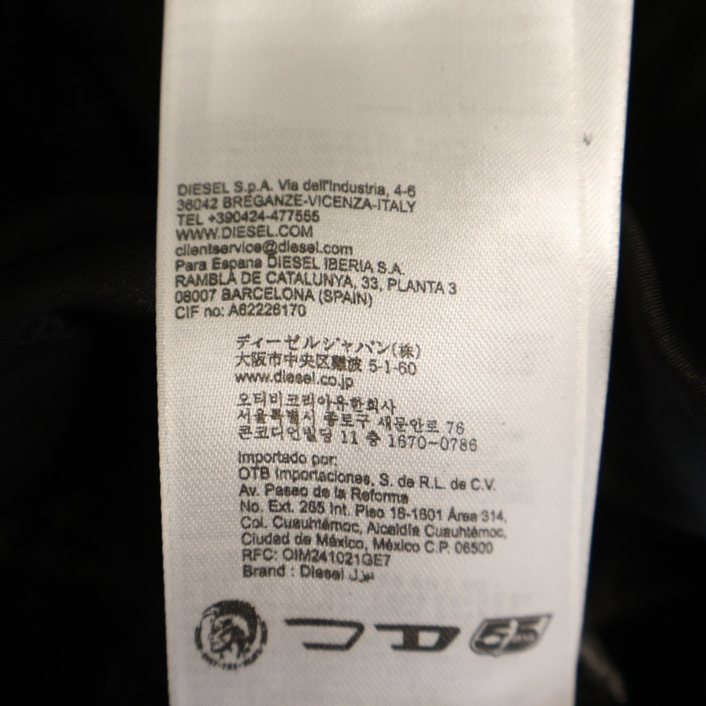 DIESEL(ディーゼル) L-EON-CJCM ダブルライダース レザージャケット グレー A22844