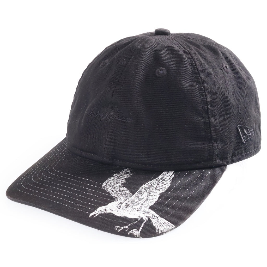 Yohji Yamamoto POUR HOMME(ヨウジヤマモト プールオム) ×New Era 9THIRTY 930CS YYFM CROW ベースボールキャップ 帽子 ブラック HG-H72-971