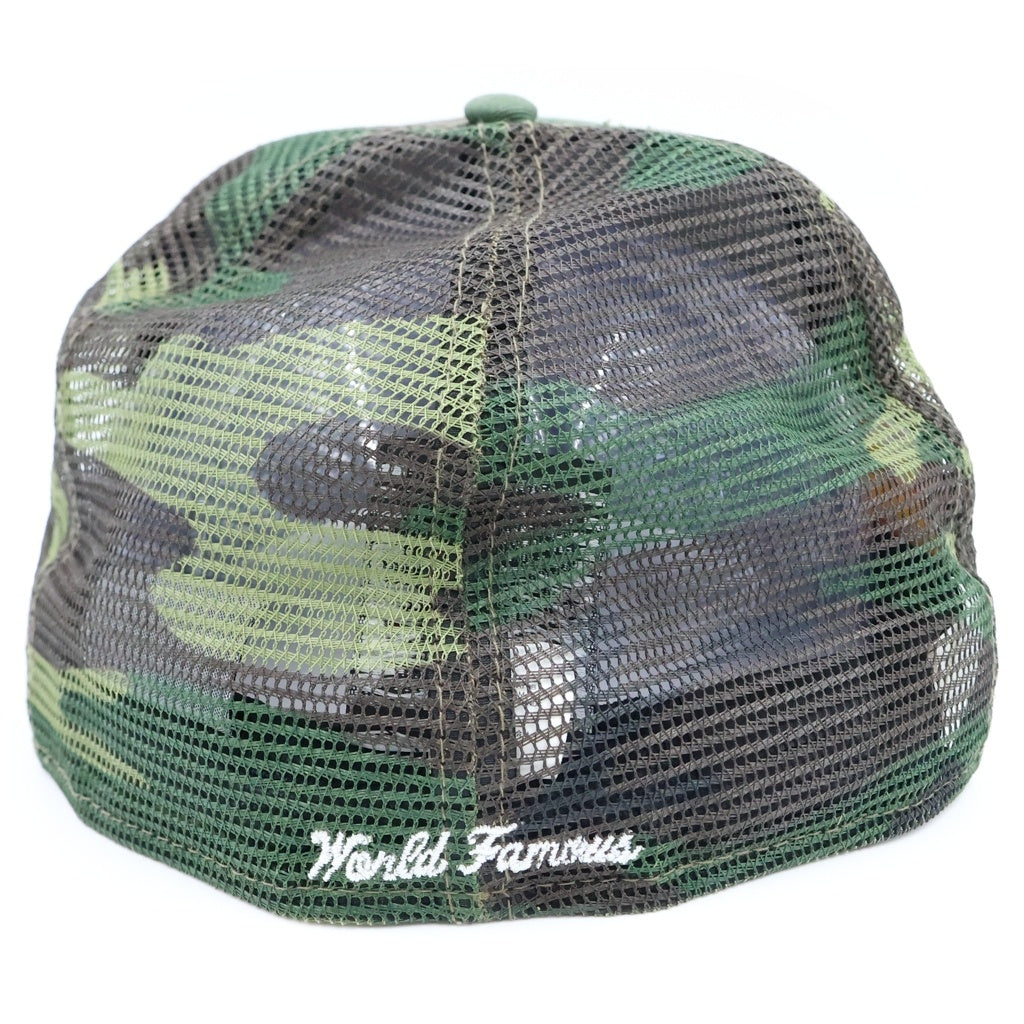 SUPREME(シュプリーム) 24SS×New Era Box Logo Mesh Back Woodland Camo ニューエラ ボックスロゴ メッシュベースボールキャップ ウッドランドカモ グリーン