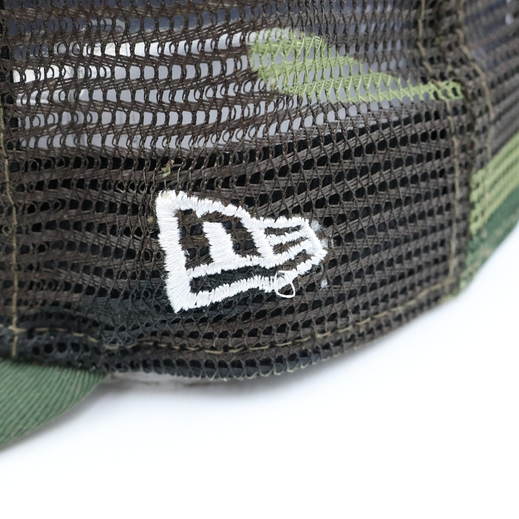 SUPREME(シュプリーム) 24SS×New Era Box Logo Mesh Back Woodland Camo ニューエラ ボックスロゴ メッシュベースボールキャップ ウッドランドカモ グリーン