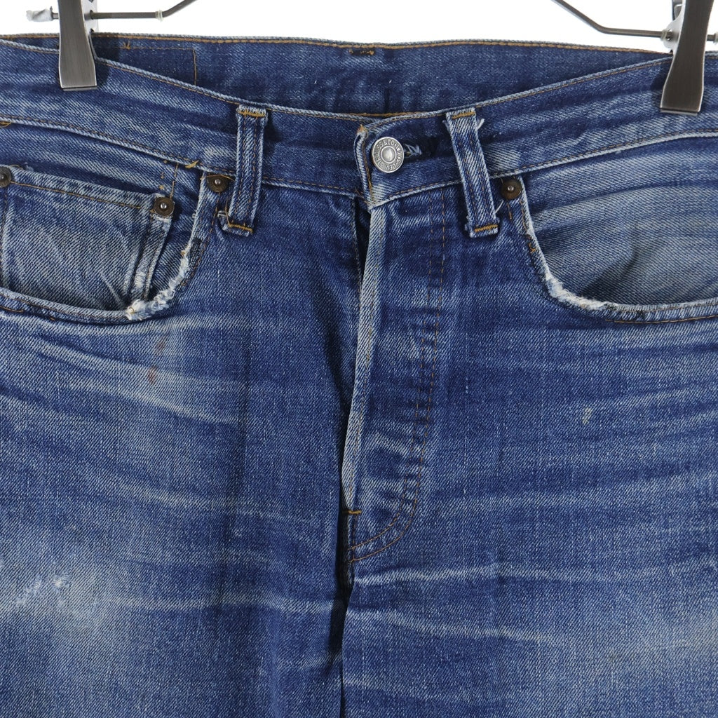 Levi's(リーバイス) 70s VINTAGE 501 66前期 ボタン裏刻印6 ボタンフライ デニムパンツ インディゴ