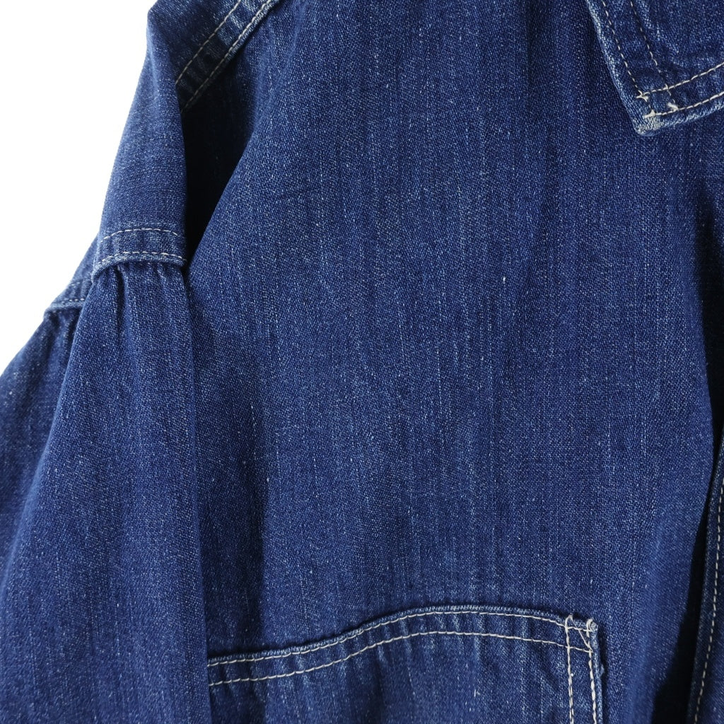 NO BRAND(ノーブランド) 30s～40s VINTAGE US ARMY M-35 Denim Pullover Jacket ヴィンテージ ユーエスアーミー ミリタリー デニムプルオーバージャケット インディゴ