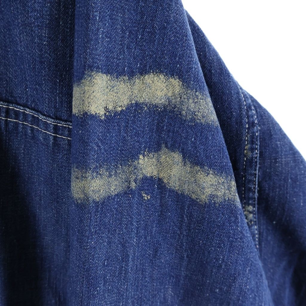 NO BRAND(ノーブランド) 30s～40s VINTAGE US ARMY M-35 Denim Pullover Jacket ヴィンテージ ユーエスアーミー ミリタリー デニムプルオーバージャケット インディゴ