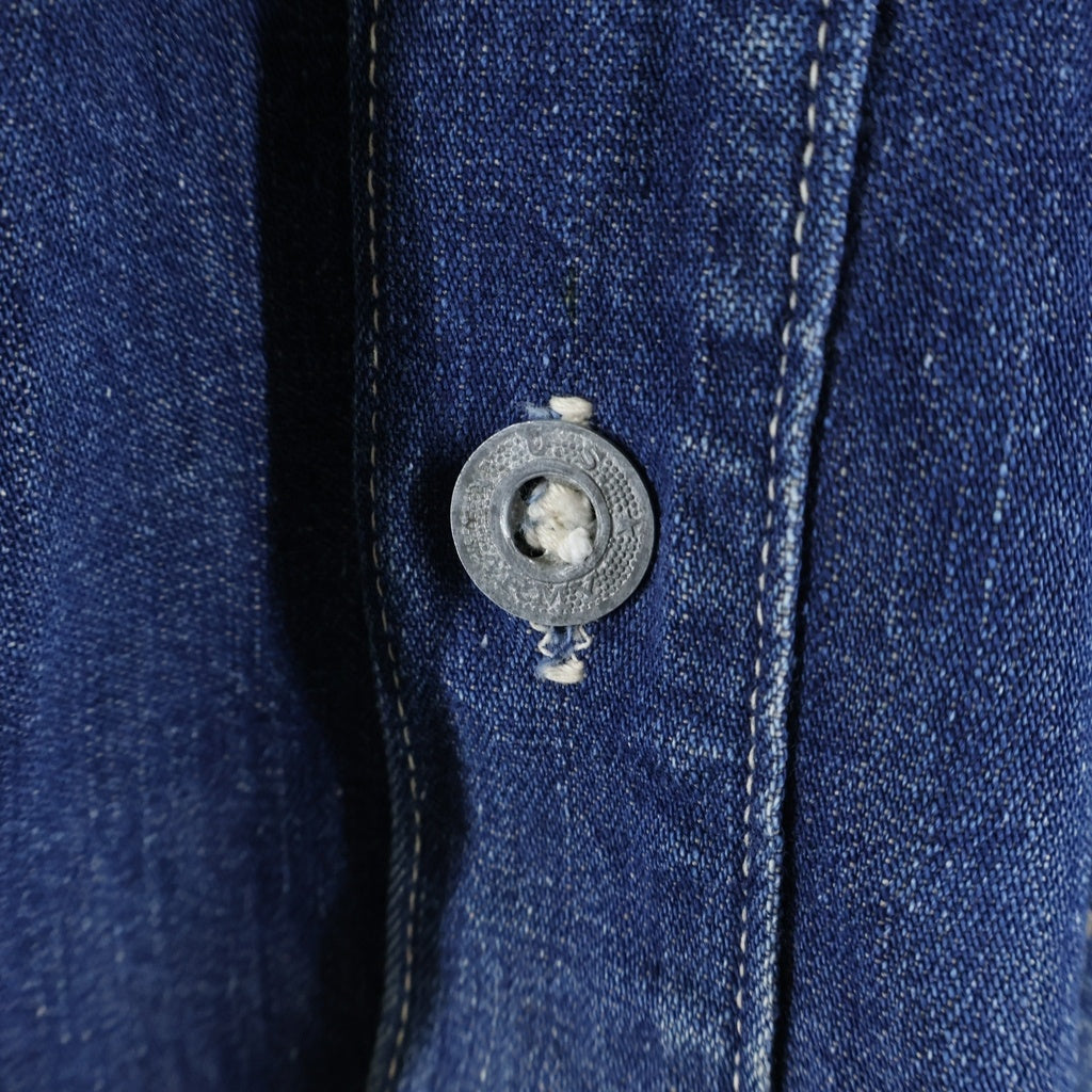 NO BRAND(ノーブランド) 30s～40s VINTAGE US ARMY M-35 Denim Pullover Jacket ヴィンテージ ユーエスアーミー ミリタリー デニムプルオーバージャケット インディゴ