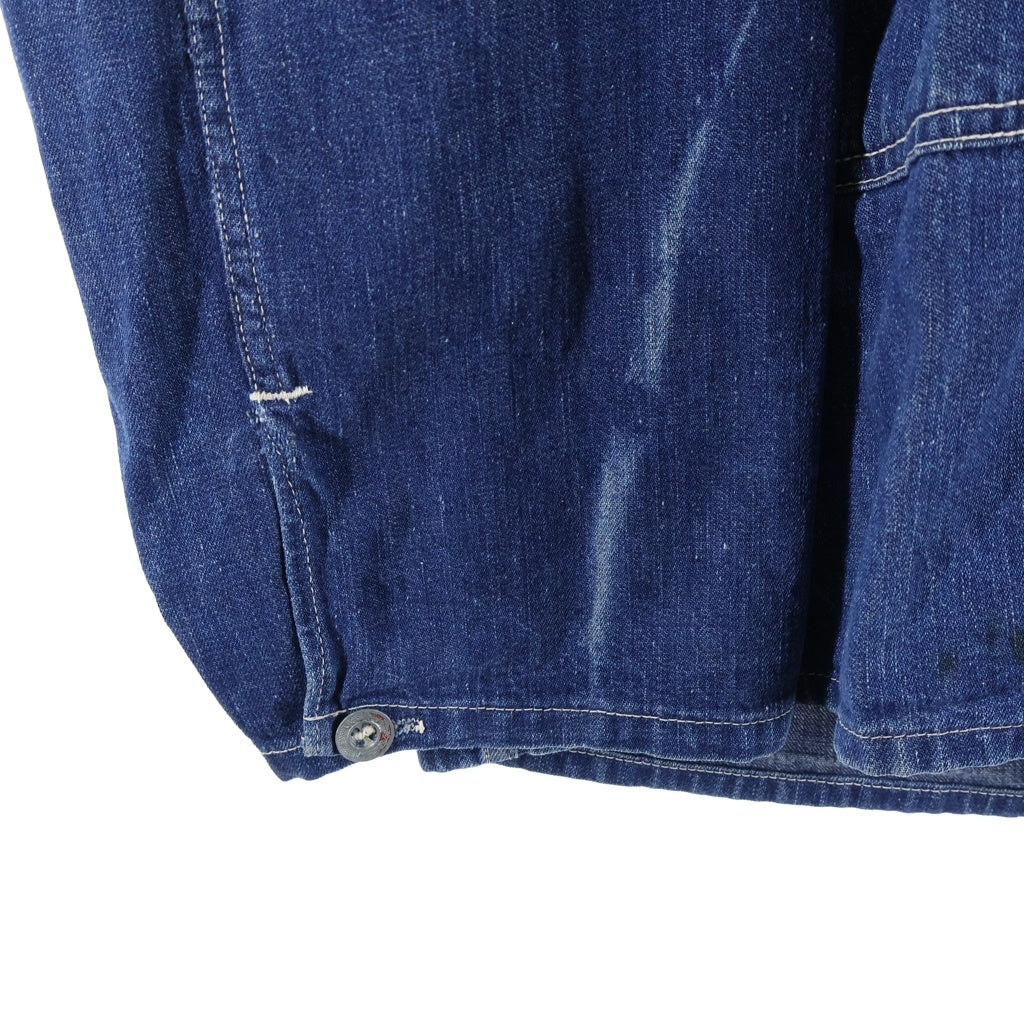 NO BRAND(ノーブランド) 30s～40s VINTAGE US ARMY M-35 Denim Pullover Jacket ヴィンテージ ユーエスアーミー ミリタリー デニムプルオーバージャケット インディゴ