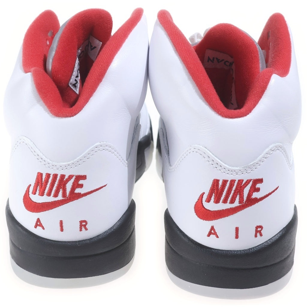 NIKE(ナイキ) AIR JORDAN 5 RETRO OG FIRE RED エアジョーダン レトロ ファイアレッド ハイカットスニーカー ホワイト/レッド US10/28cm DA1911-102