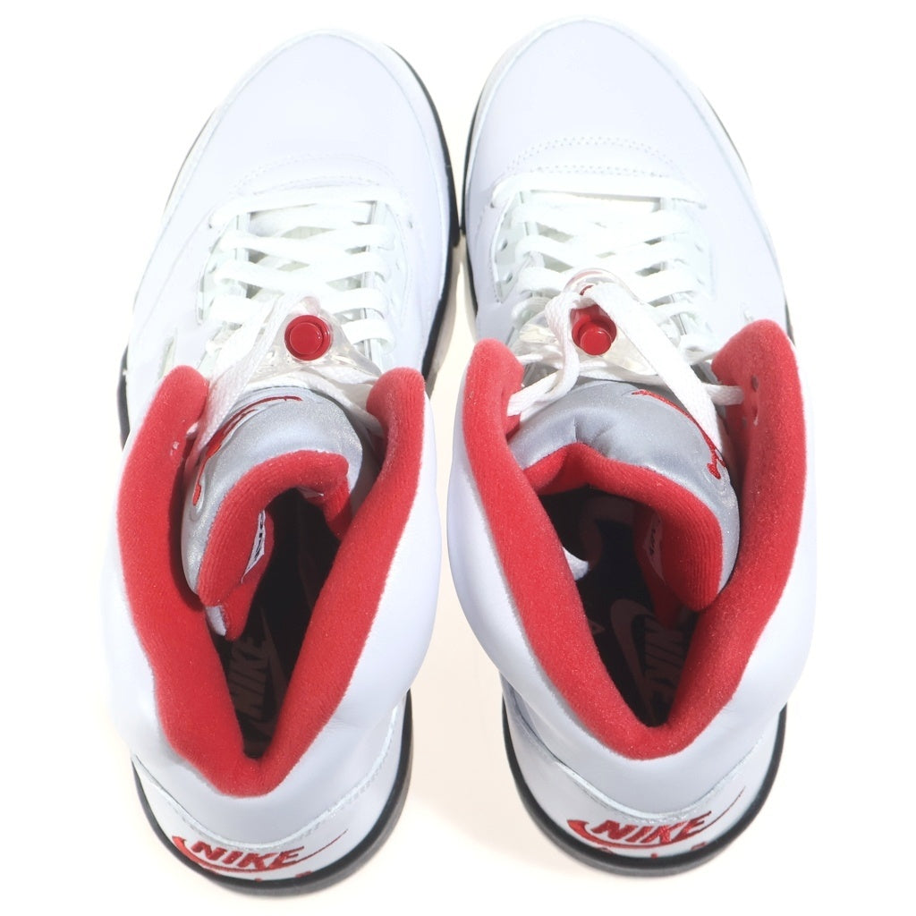 NIKE(ナイキ) AIR JORDAN 5 RETRO OG FIRE RED エアジョーダン レトロ ファイアレッド ハイカットスニーカー ホワイト/レッド US10/28cm DA1911-102