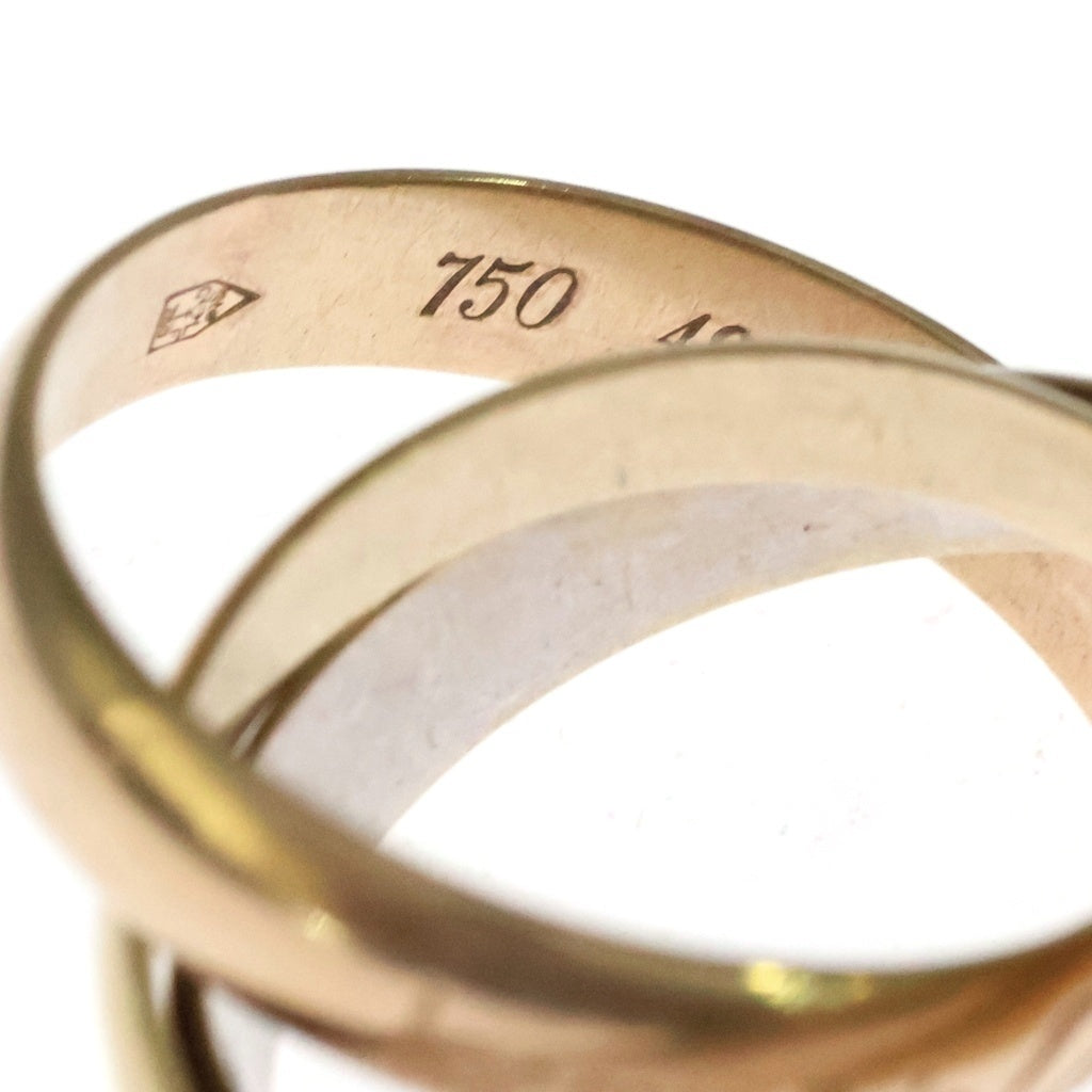 Cartier(カルティエ) トリニティ リング 3連 Au750 ゴールド/シルバー レディース