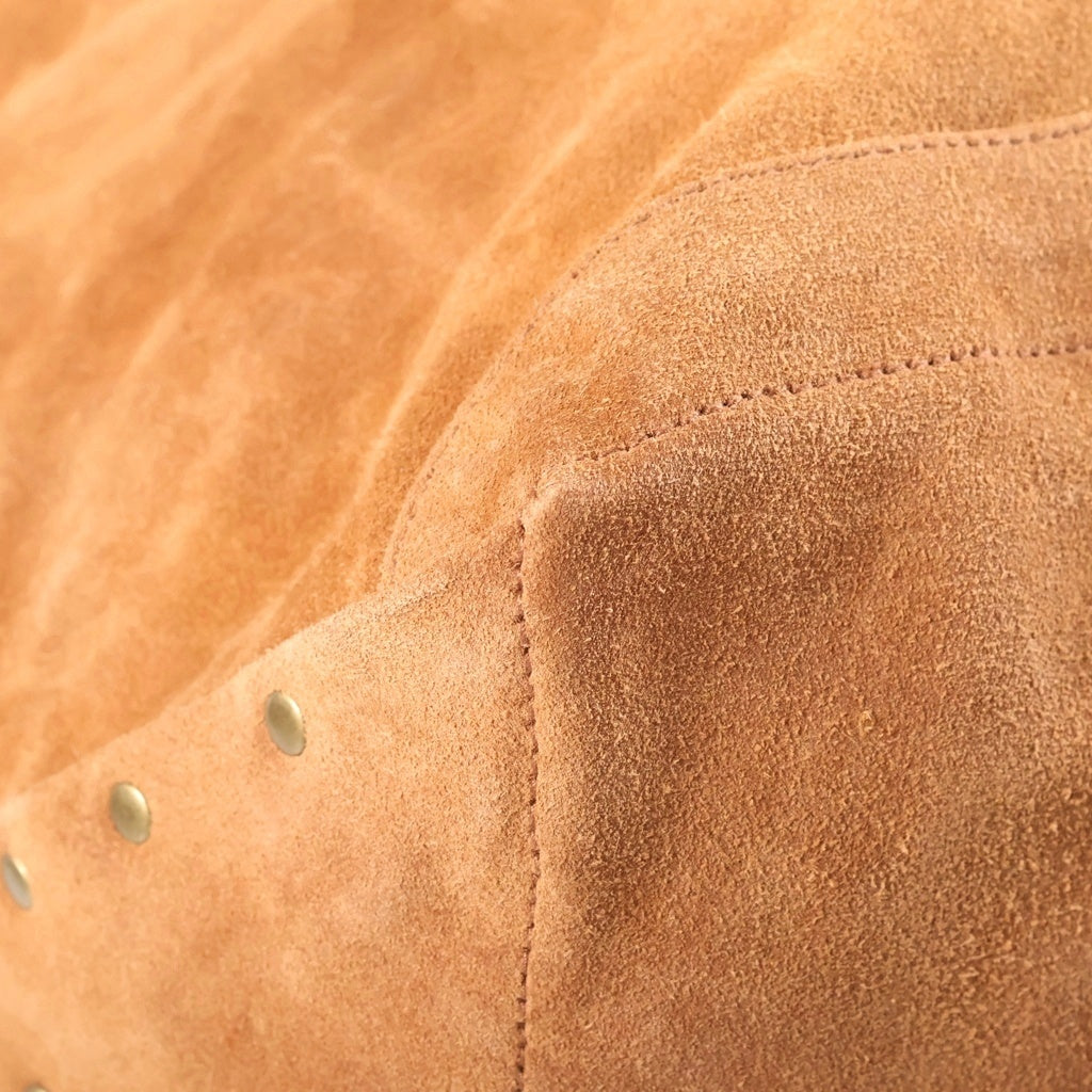 seven by seven(セブン バイ セブン) Goat suede Antique finish ヤギ革 スエード アンティーク スタッズ トートバッグ ブラウン レディース