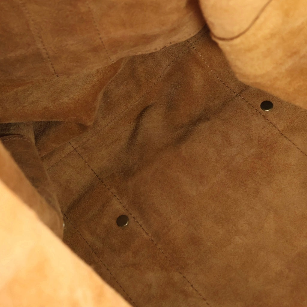 seven by seven(セブン バイ セブン) Goat suede Antique finish ヤギ革 スエード アンティーク スタッズ トートバッグ ブラウン レディース