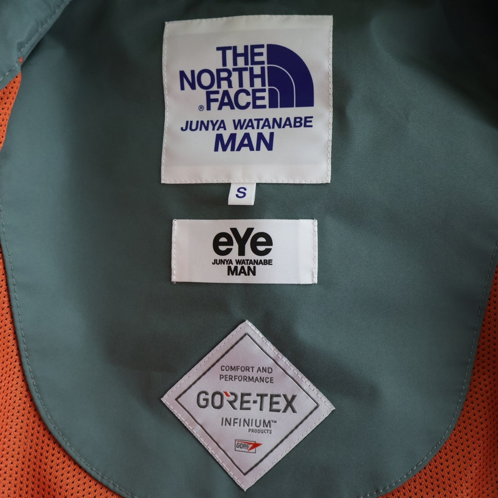 JUNYA WATANABE COMME des GARCONS(ジュンヤワタナベ コムデギャルソン) 22SS ×THE NORTH FACE ESTER LAMINATE JACKET GORE-TEX L-2ゴアテックスライダースブルゾン グリーン WI-J901