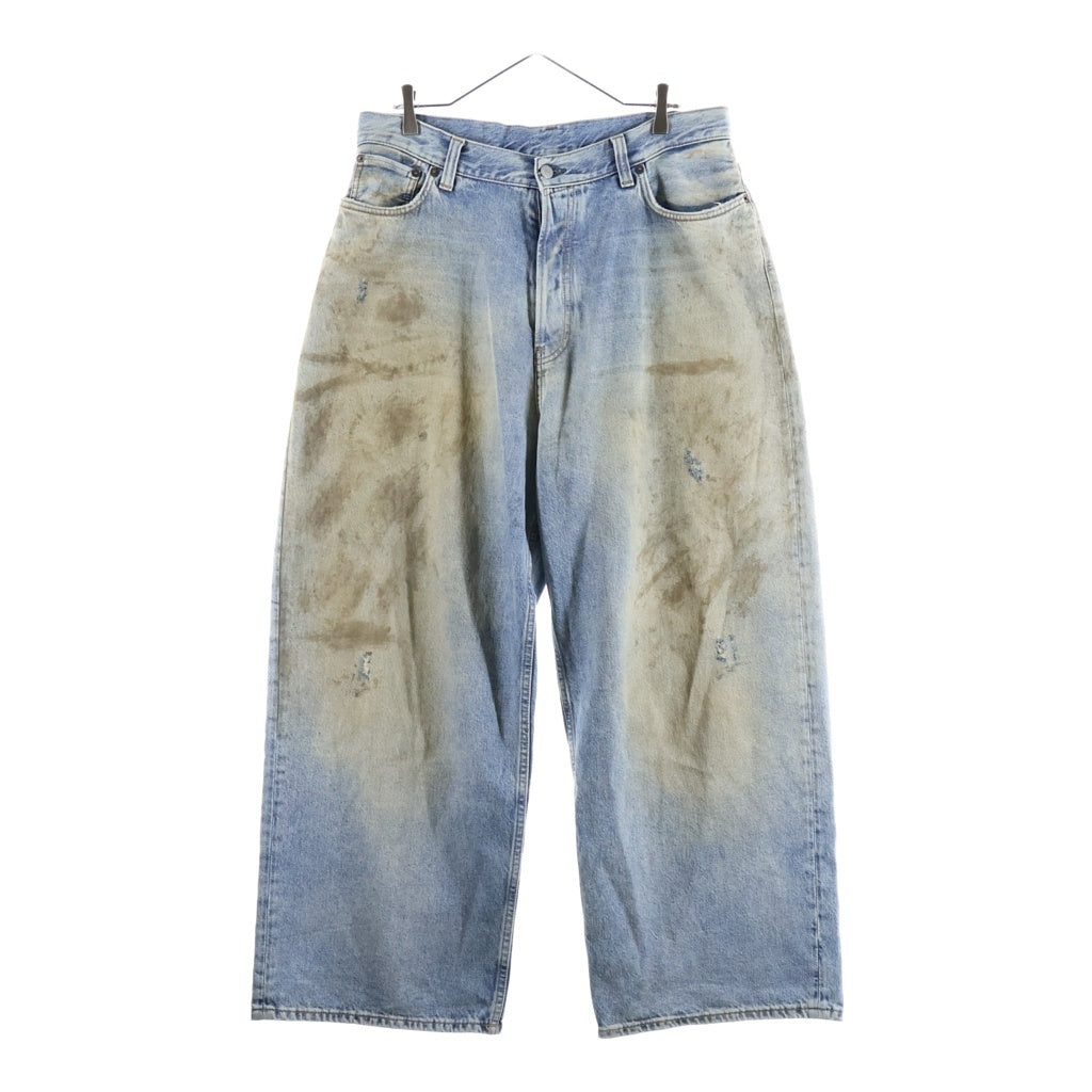 Acne Studios(アクネ ストゥディオズ) SUPER BAGGY FIT JEANSダメージ加工 ワイドバギーデニムパンツ インディゴ C00054