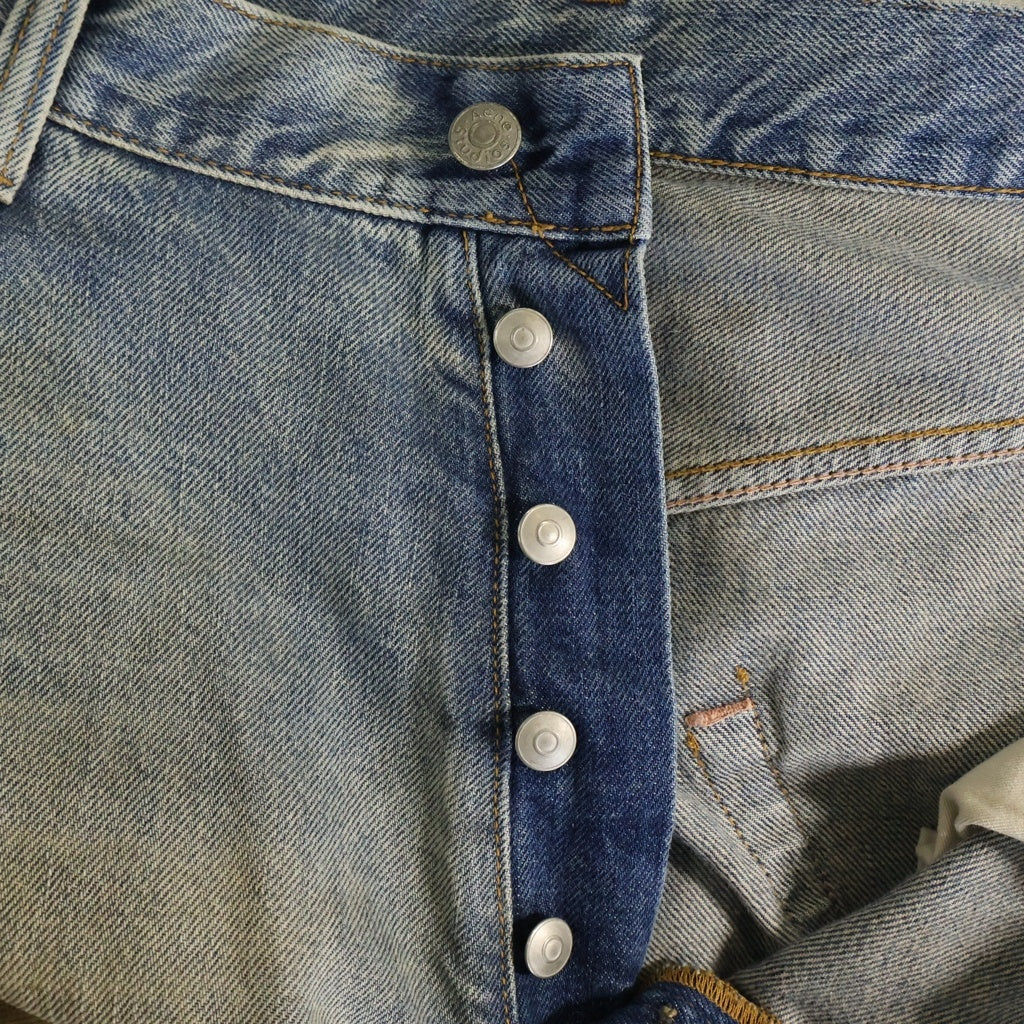 Acne Studios(アクネ ストゥディオズ) SUPER BAGGY FIT JEANSダメージ加工 ワイドバギーデニムパンツ インディゴ C00054
