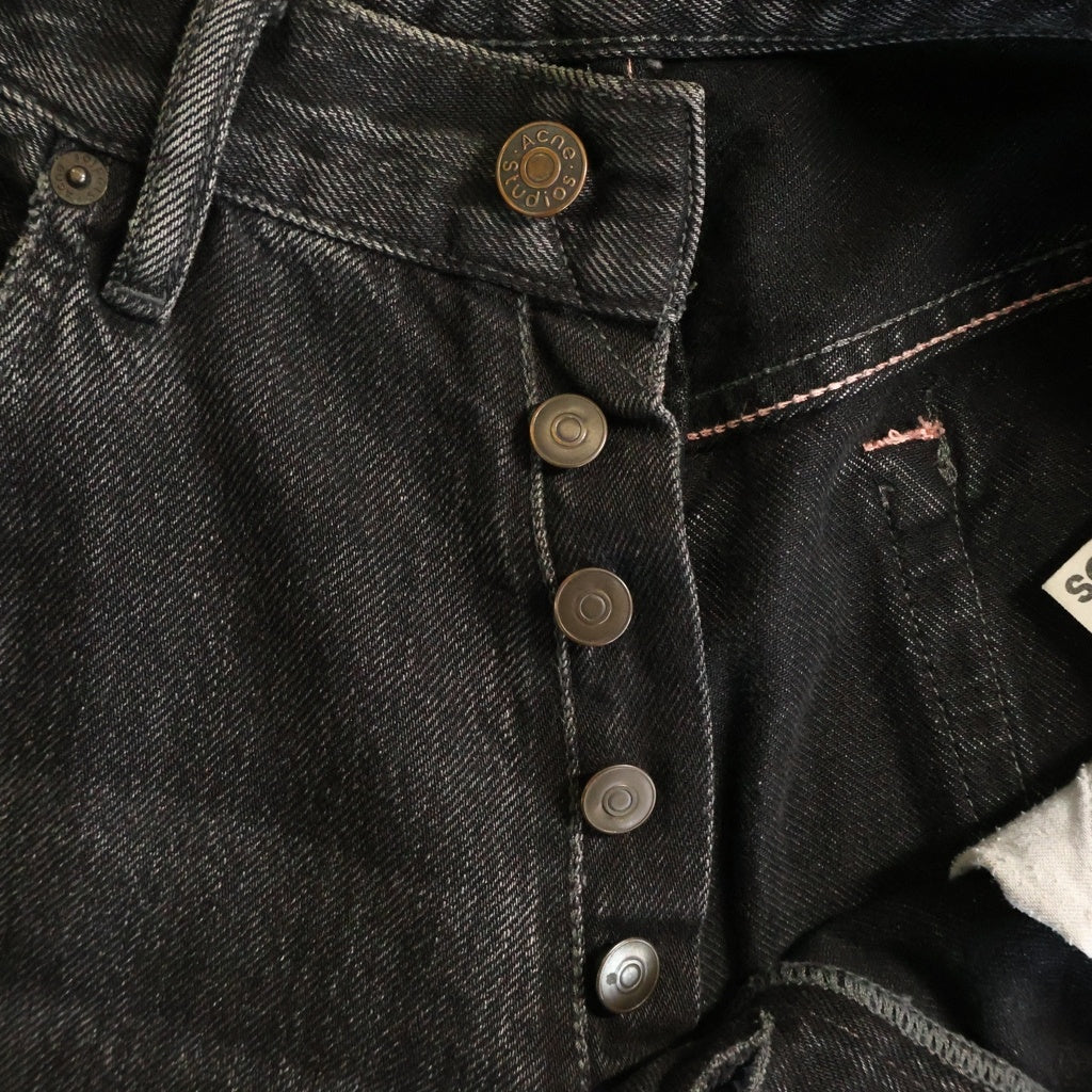 Acne Studios(アクネ ストゥディオズ) 1991 Toj Vintage ウォッシュ加工 コットンデニムパンツ ブラック C00033