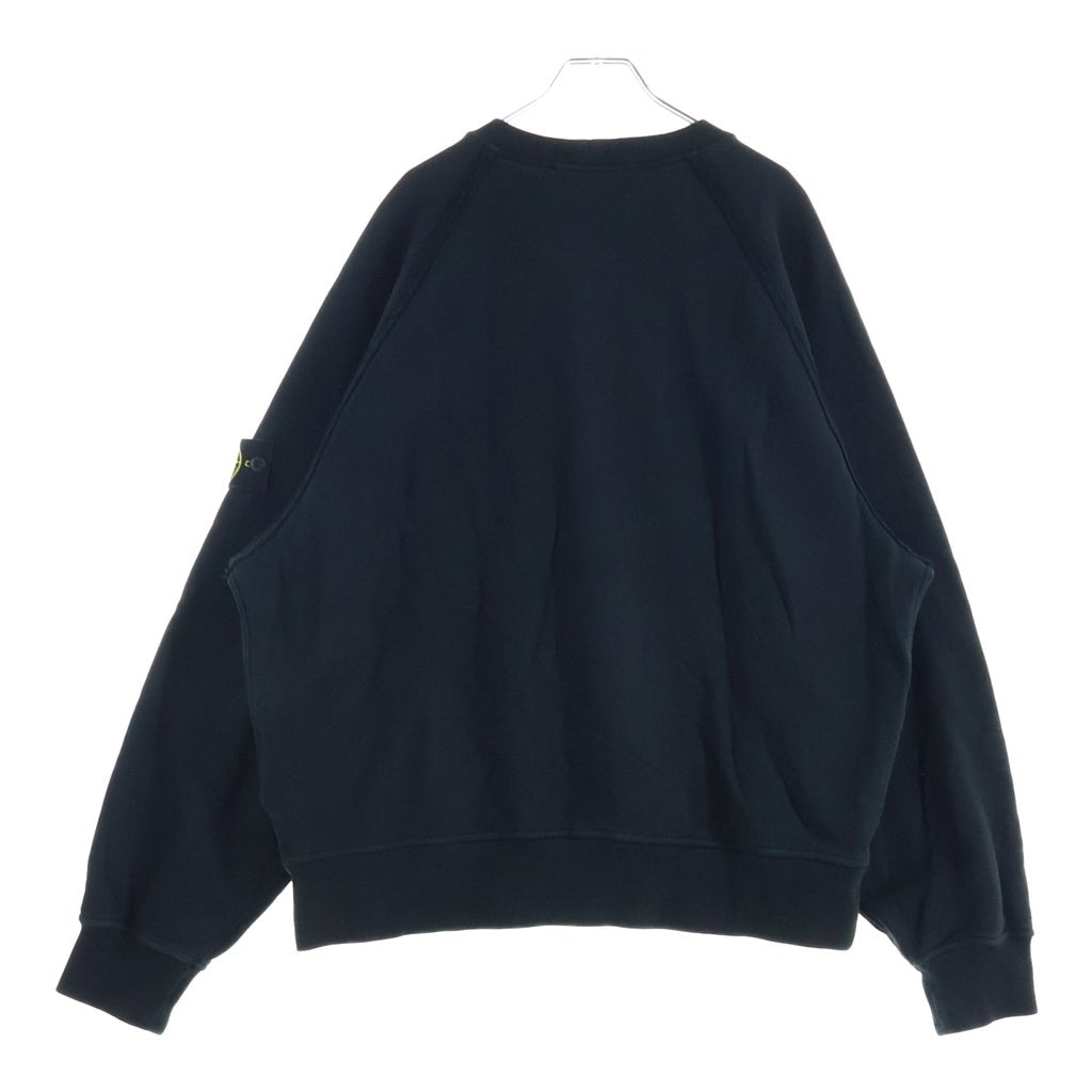 STONE ISLAND(ストーンアイランド) ロゴワッペン クルーネック 長袖スウェットトレーナー コットン ブラック K2S156100022 S0A20